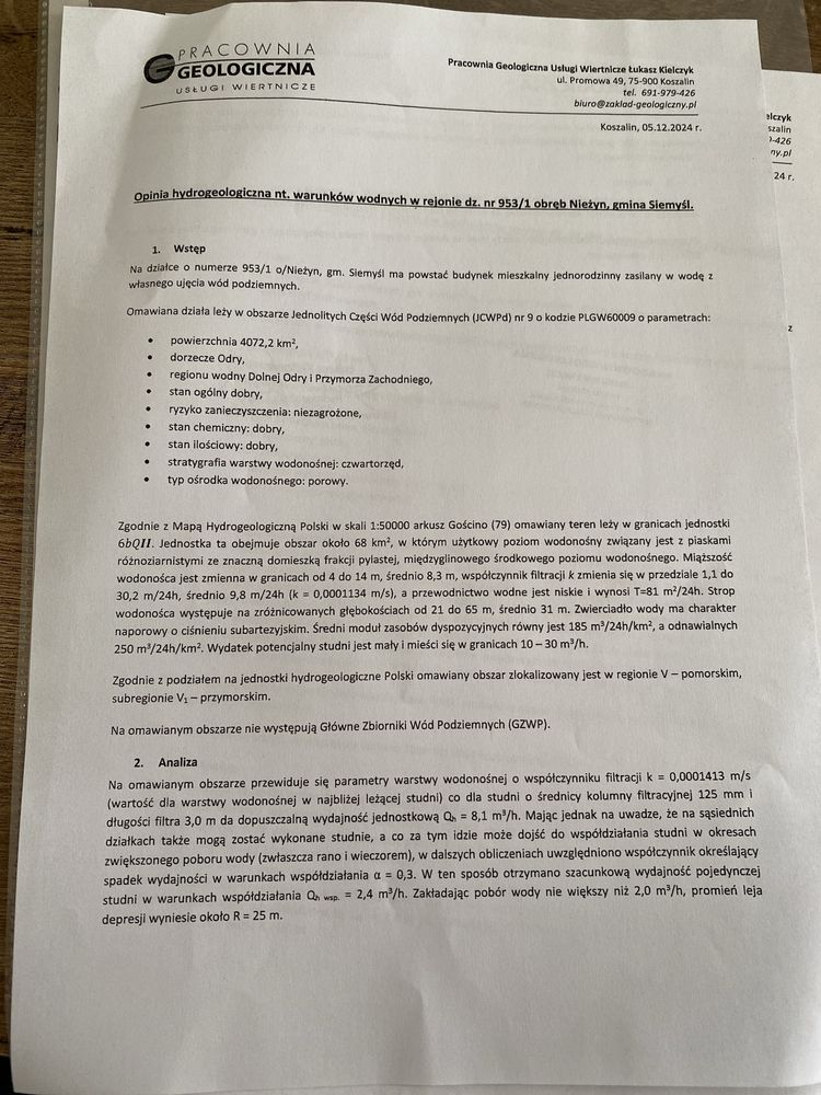 Działka z WZ Nieżyn Kołobrzeg