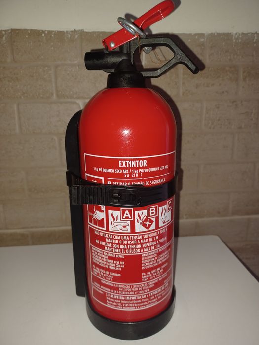 Extintor novo selado 1 Kg pó químico