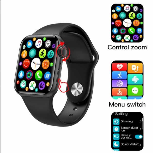 M16plus Смарт-часы M16+ Smart Watch 44mm Aluminium Трекер Умные Часы