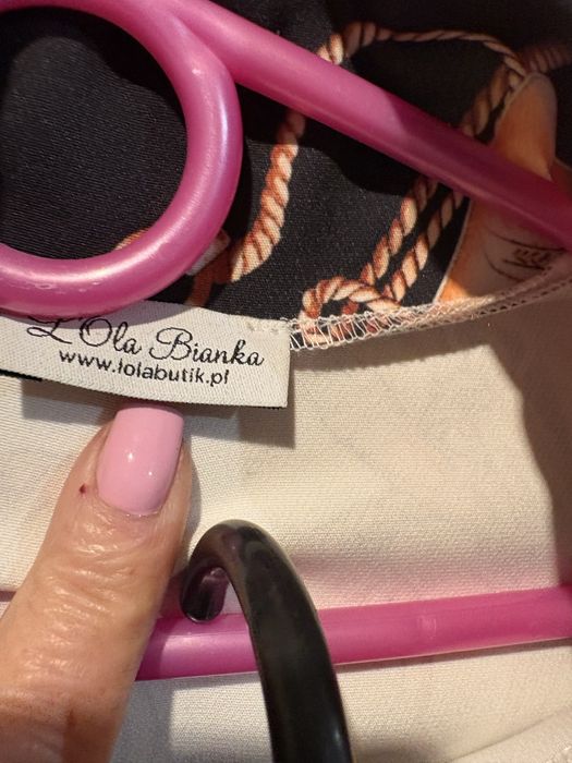 Przepiekny kpl wloski spodnica kurtka bluza greckie wzory falbany 38