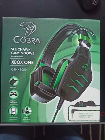 Słuchawki gamingowe Cobra kompatybilne xbox one, pc, qshxb050