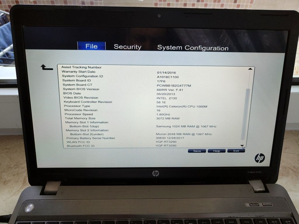 HP ProBook 4540S робочий комплектний на запчастини