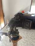 Estatueta aguia decorativo