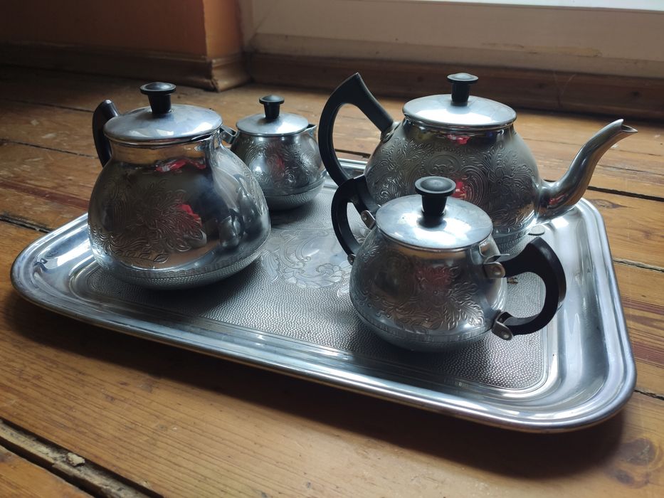 Zestaw do parzenia kawy herbaty PRL antyk dzbanki