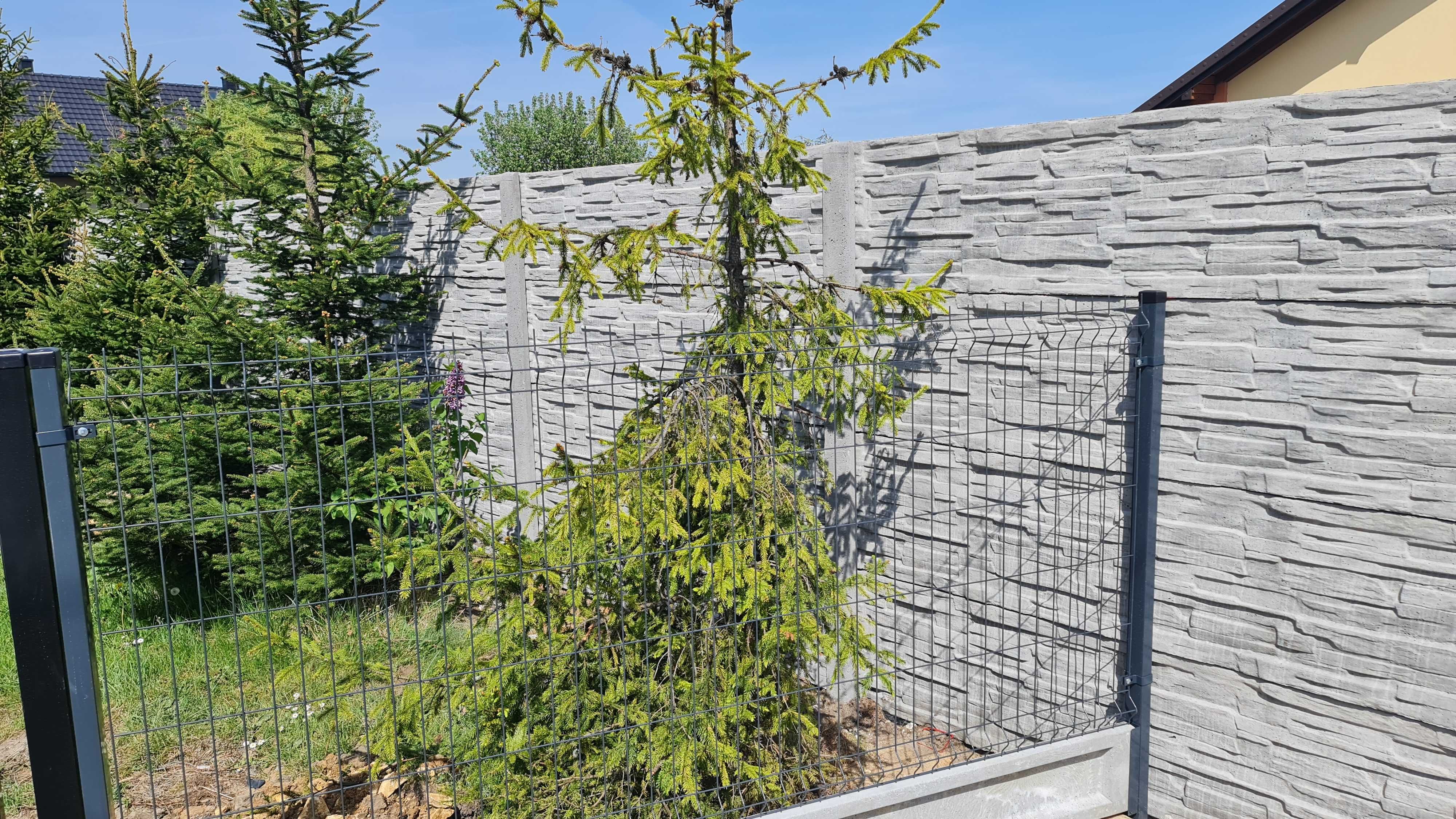 Ogrodzenie Panelowe 3D BETONOWE FURTKI BRAMY wyłącznie z montażem