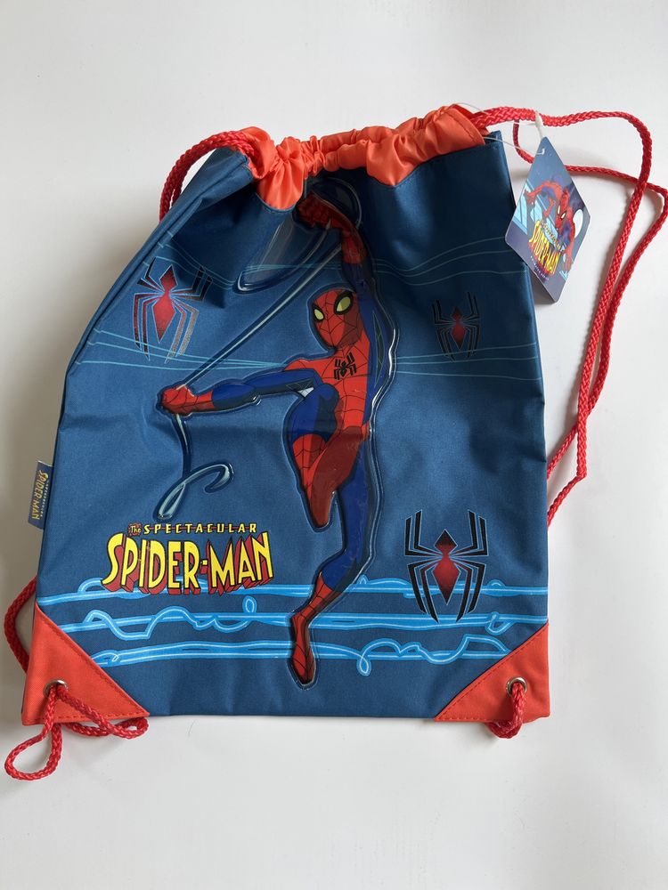 Worek nowy dla przedszkolaka z grafiką Spiderman’a