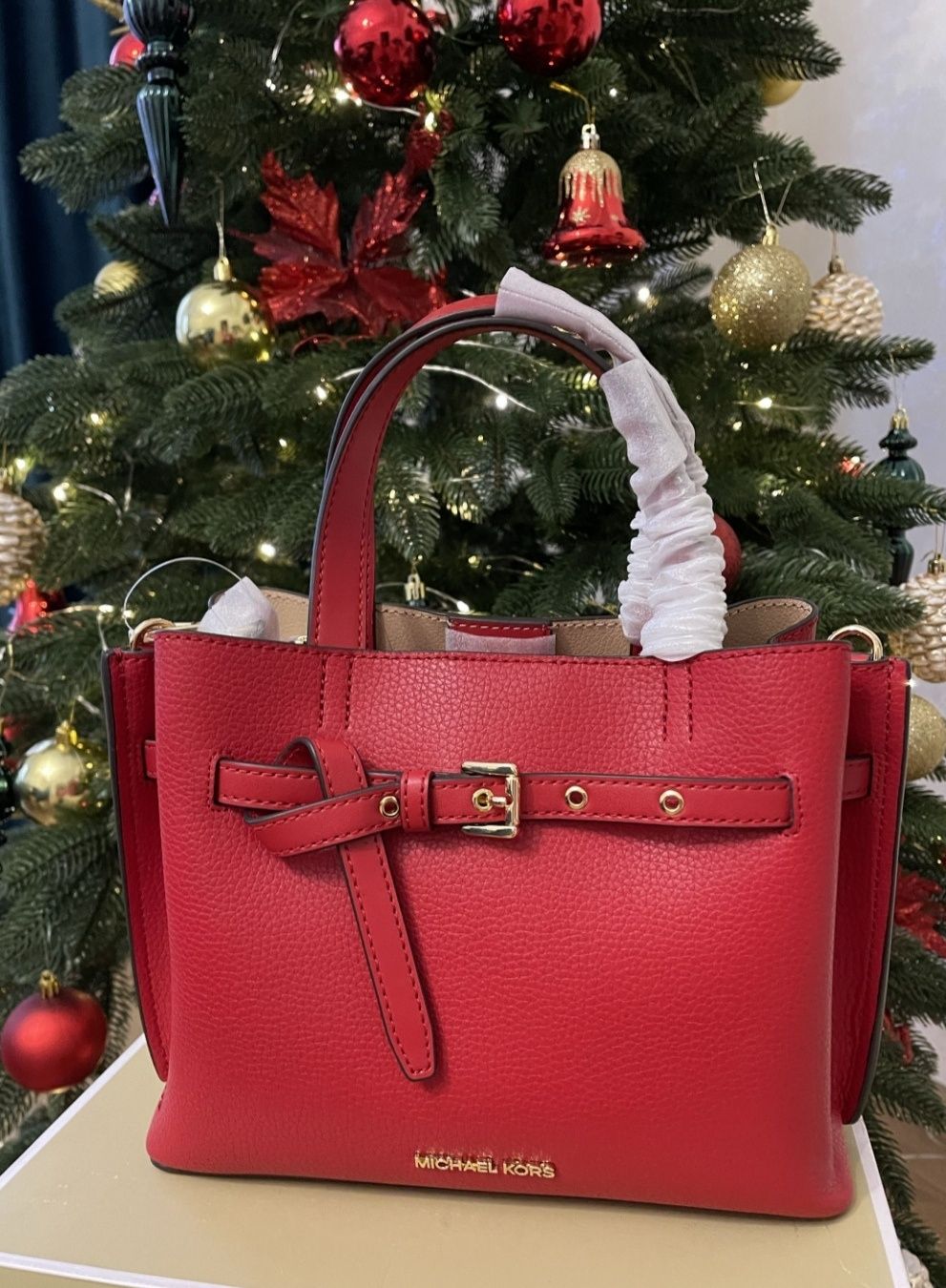 Оригінал шкіряна сумка Michael Kors Emilia small