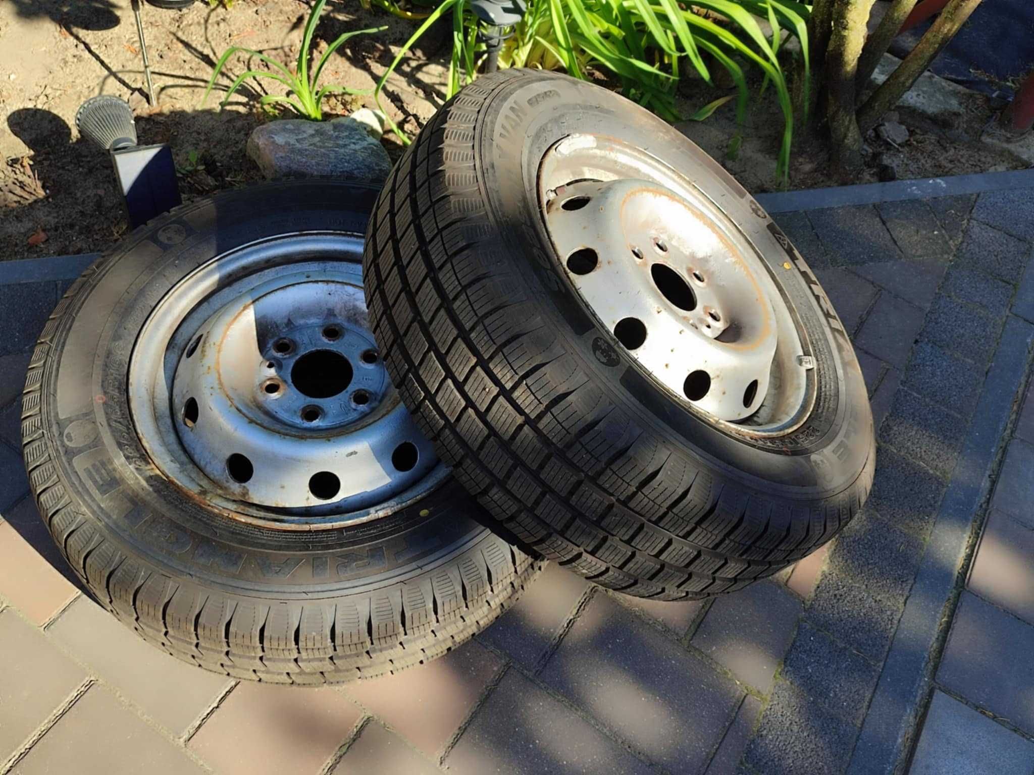 2 felgi R16 IVECO 5041.03.598  ET68 opony zimowe 2024 bieżnik 9-10mm