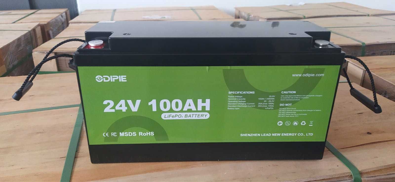 Літієва батарея Odipie LiFePo4 12v 100Ah, 25v 100Ah