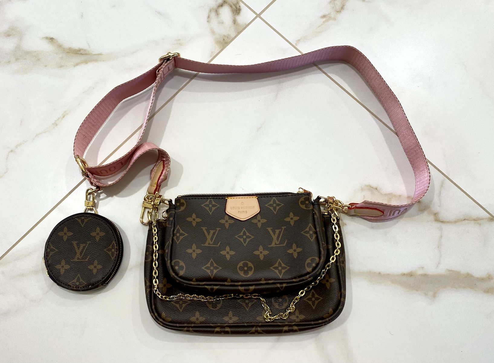 Сумка Louis Vuitton Multi Pochette луи виттон 3 в 1  через плече клатч