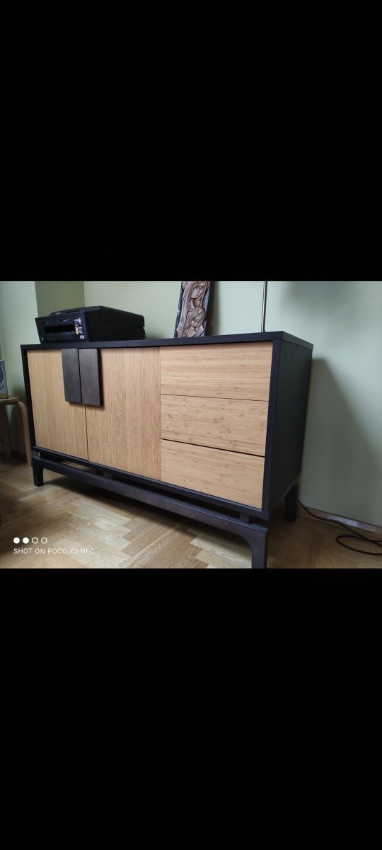 Komoda biurko meble Vox, seria Kokeshi, z nadstawką