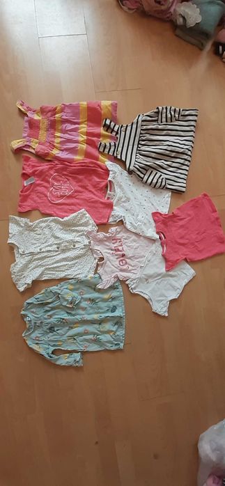 DUŻY zestaw ciuszki dla DZIEWCZYNKI 68 74