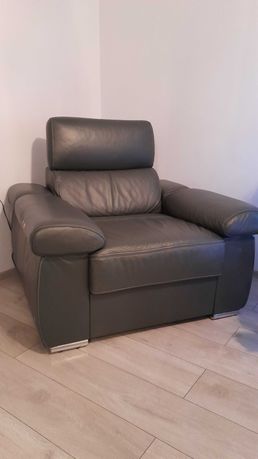 Fotel skórzany Zoom z funkcją Relax -  elegancki i nowoczesny