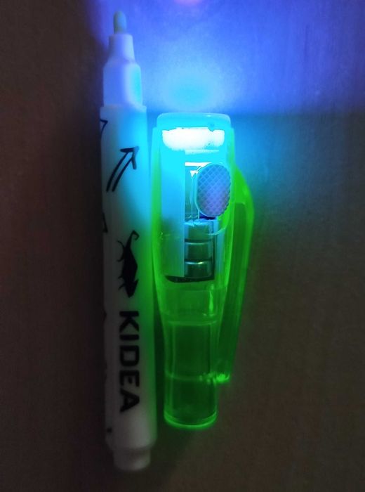 Długopis szpiegowski z lampką UV - KIDEA