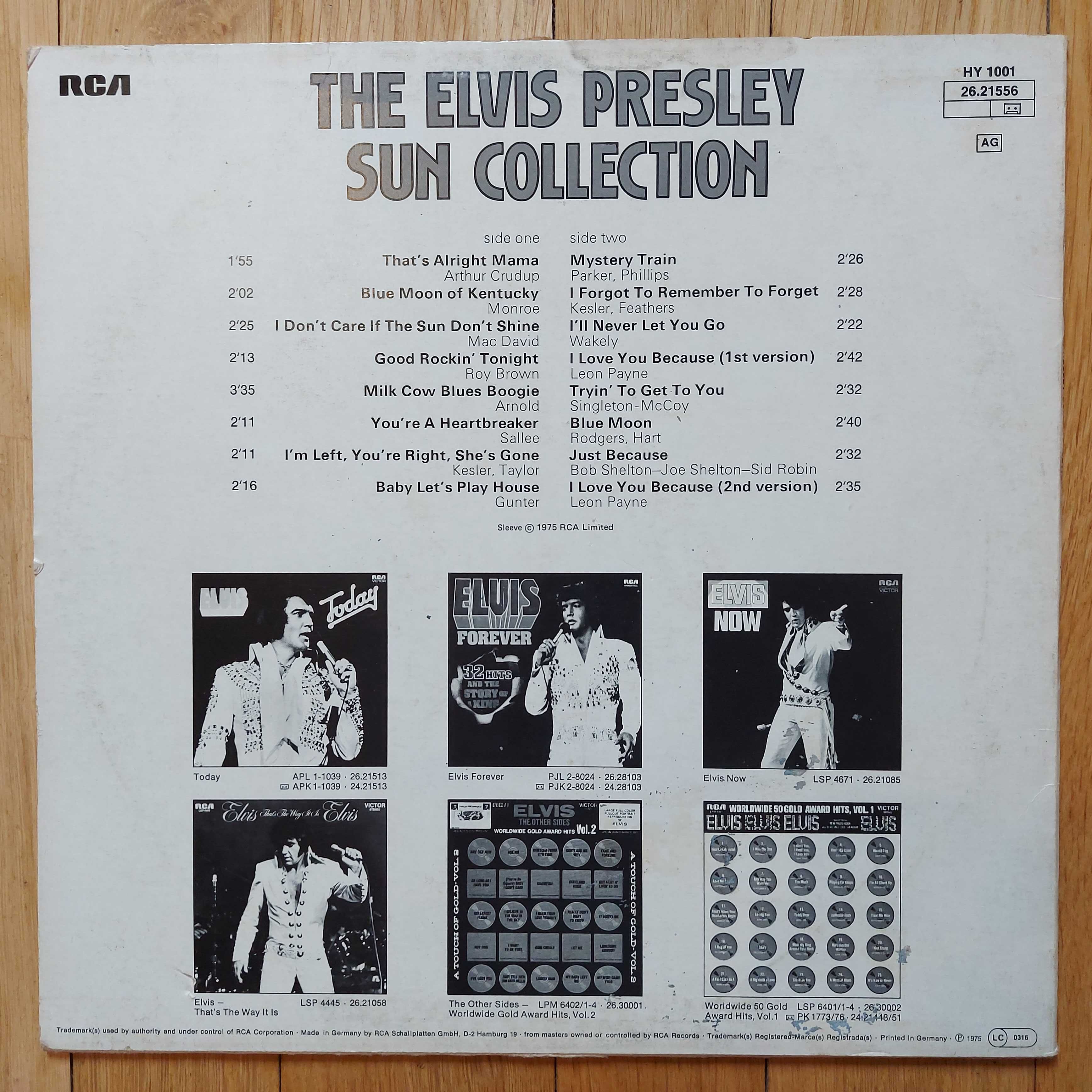 Elvis Presley ‎The Sun Collection Ger  (EX/EX)