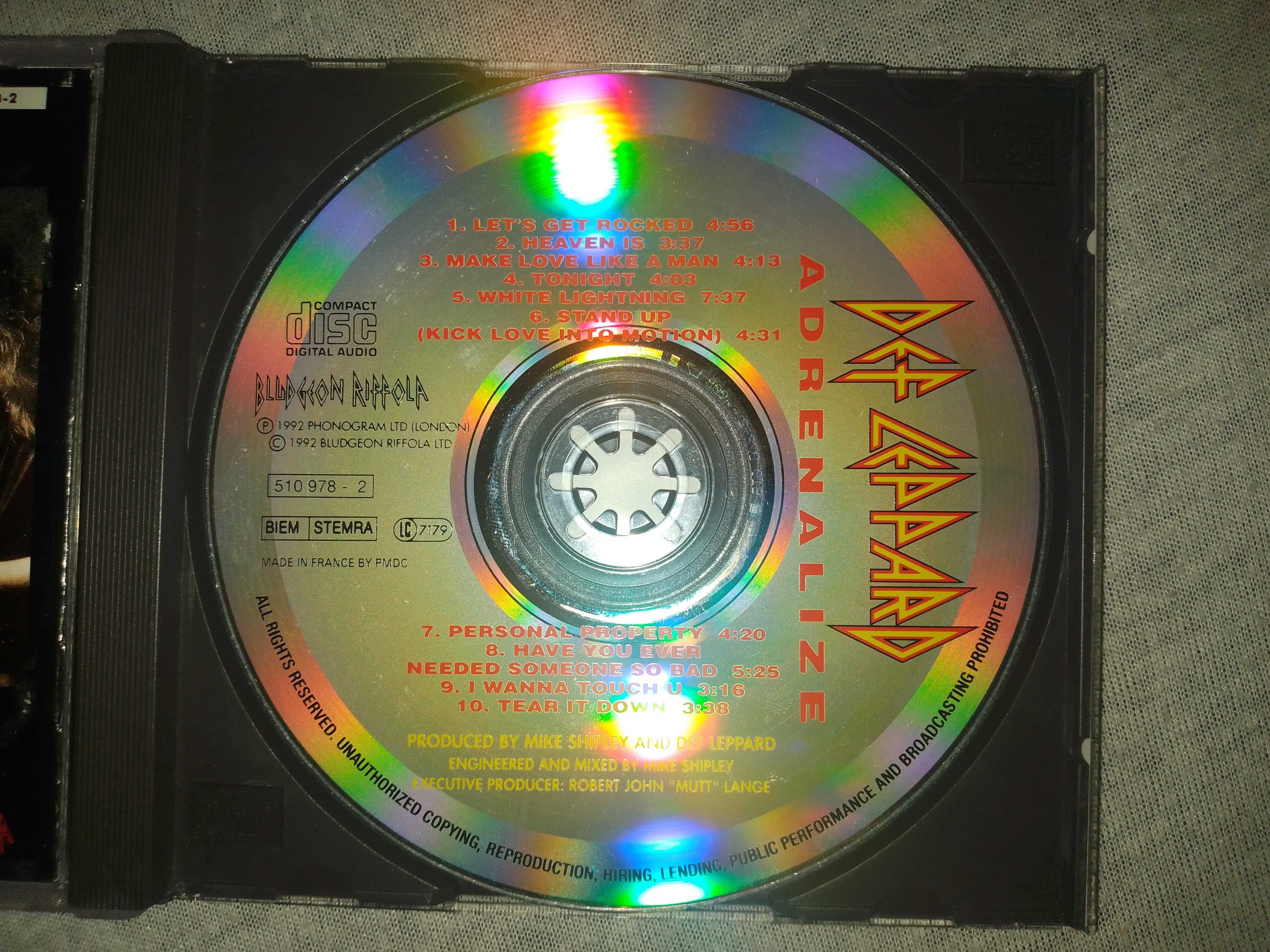 Def Leppard "Adrenalize" фирменный CD Made In France.