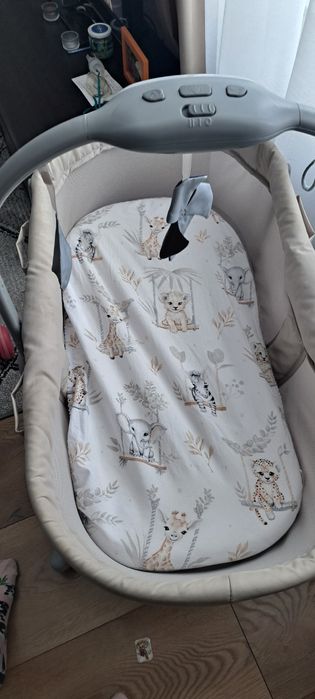 BABY HUG PRO 5w1 leżaczek kołyska łóżeczko krzesełko do karmienia