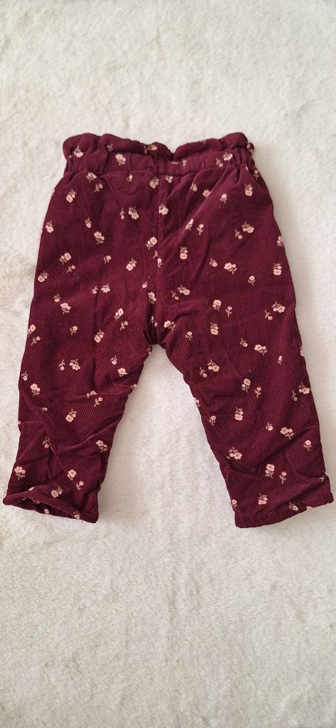 Spodnie dziewczęce H&M roz. 68
