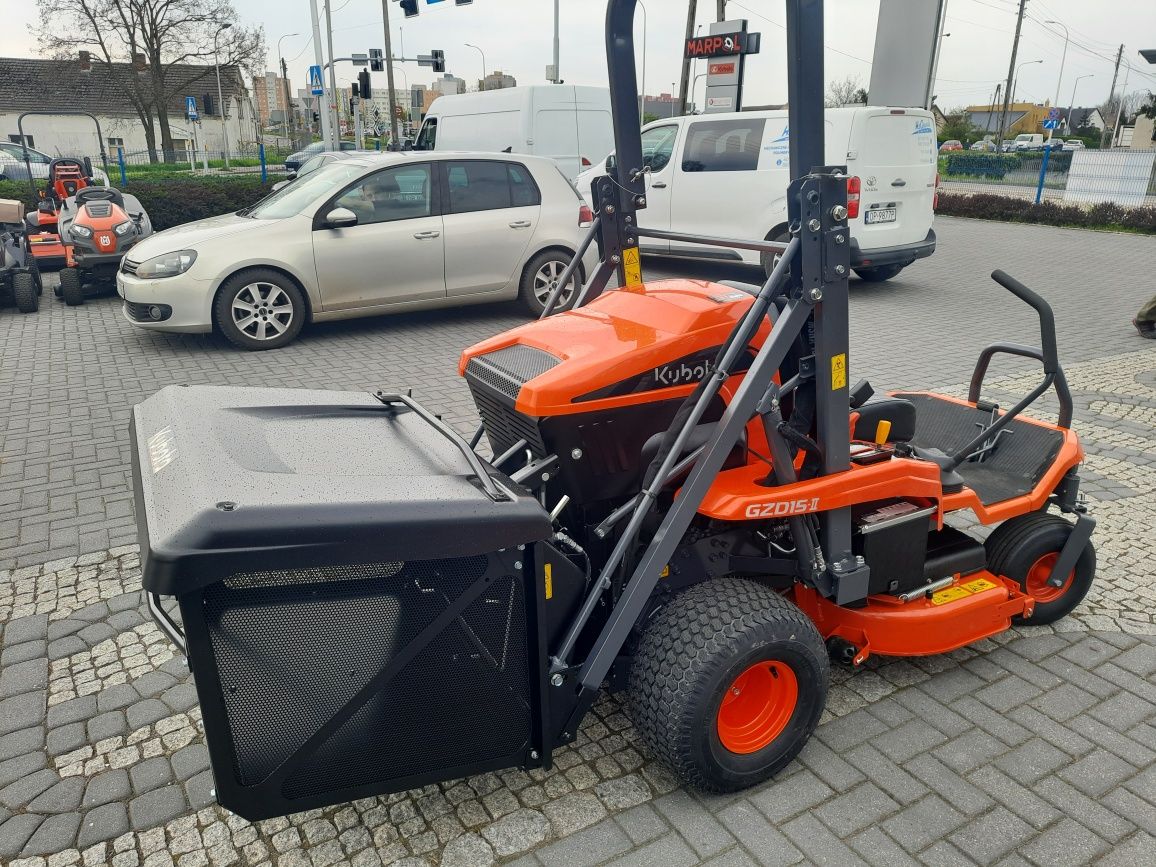 KUBOTA GZD15-IIHD Kosiarka, Promocja RATY 0%, kosz górny wysyp