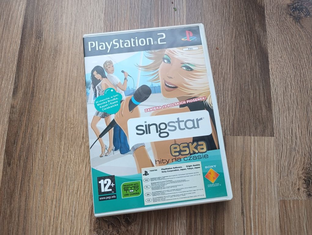 Gra PS2 Singstar Eska Hity na czasie na mikrofony bezprzewodowe Ps3