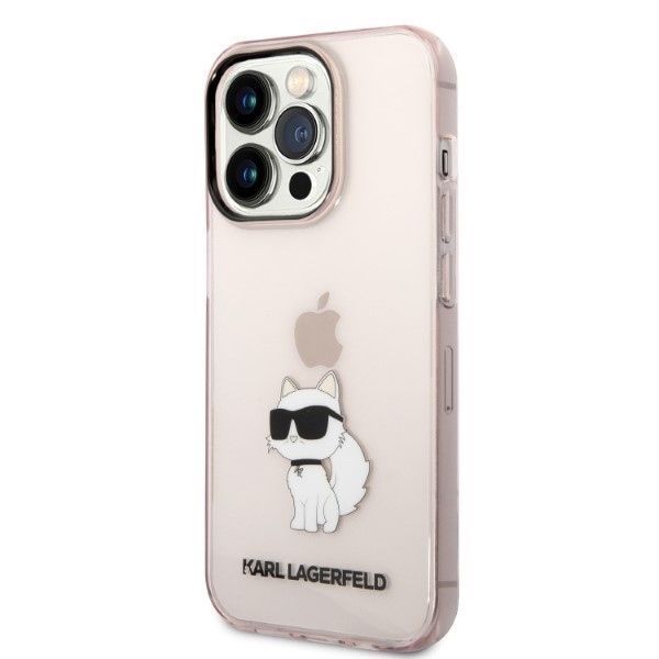 Etui Karl Lagerfeld Choupette iPhone 14 Pro Max 6,7" Różowe Hardcase