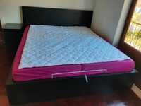 Cama de casal 180x200 com box grande Ikea