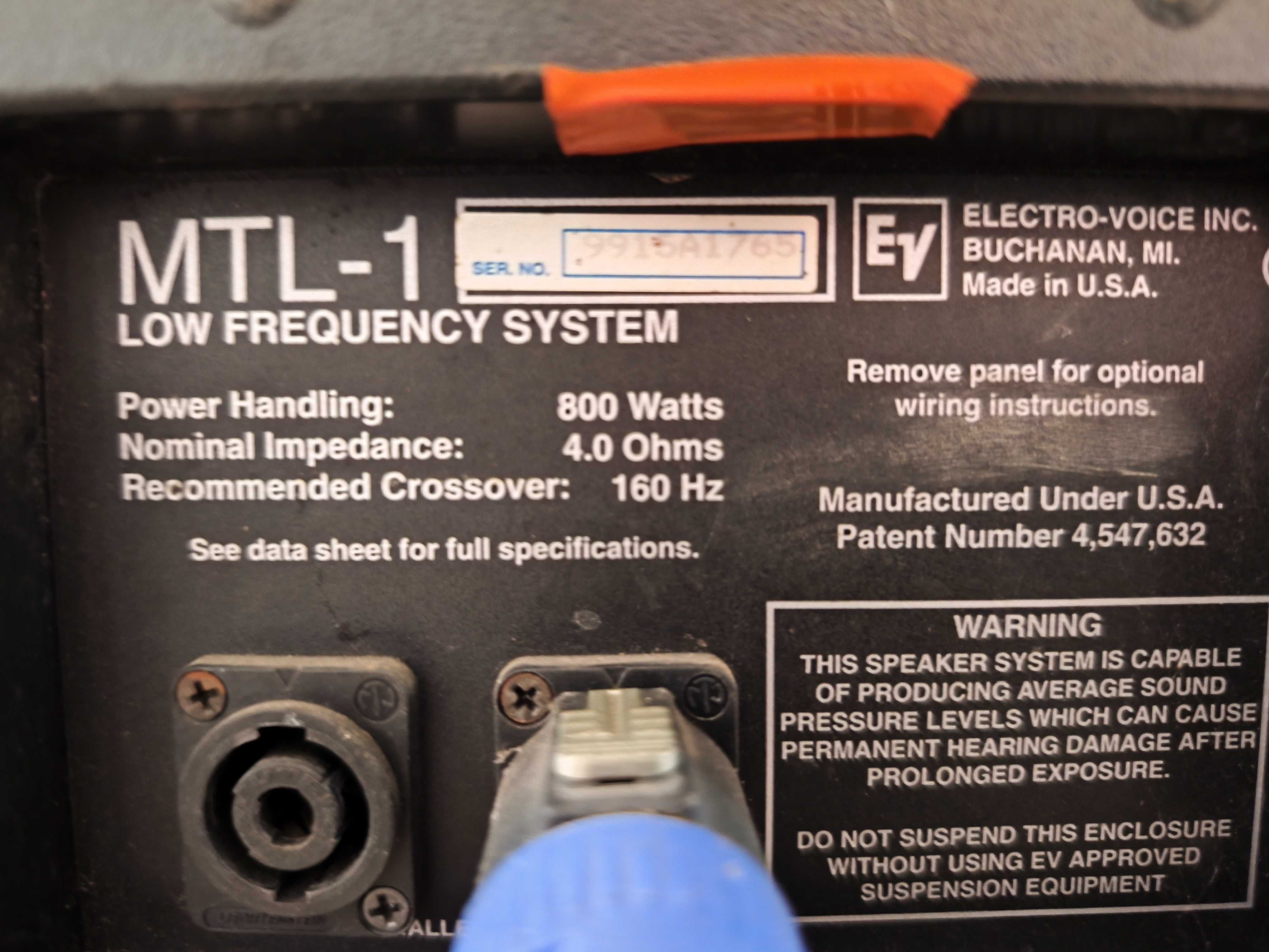 Graves Electro-Voice MTL-1