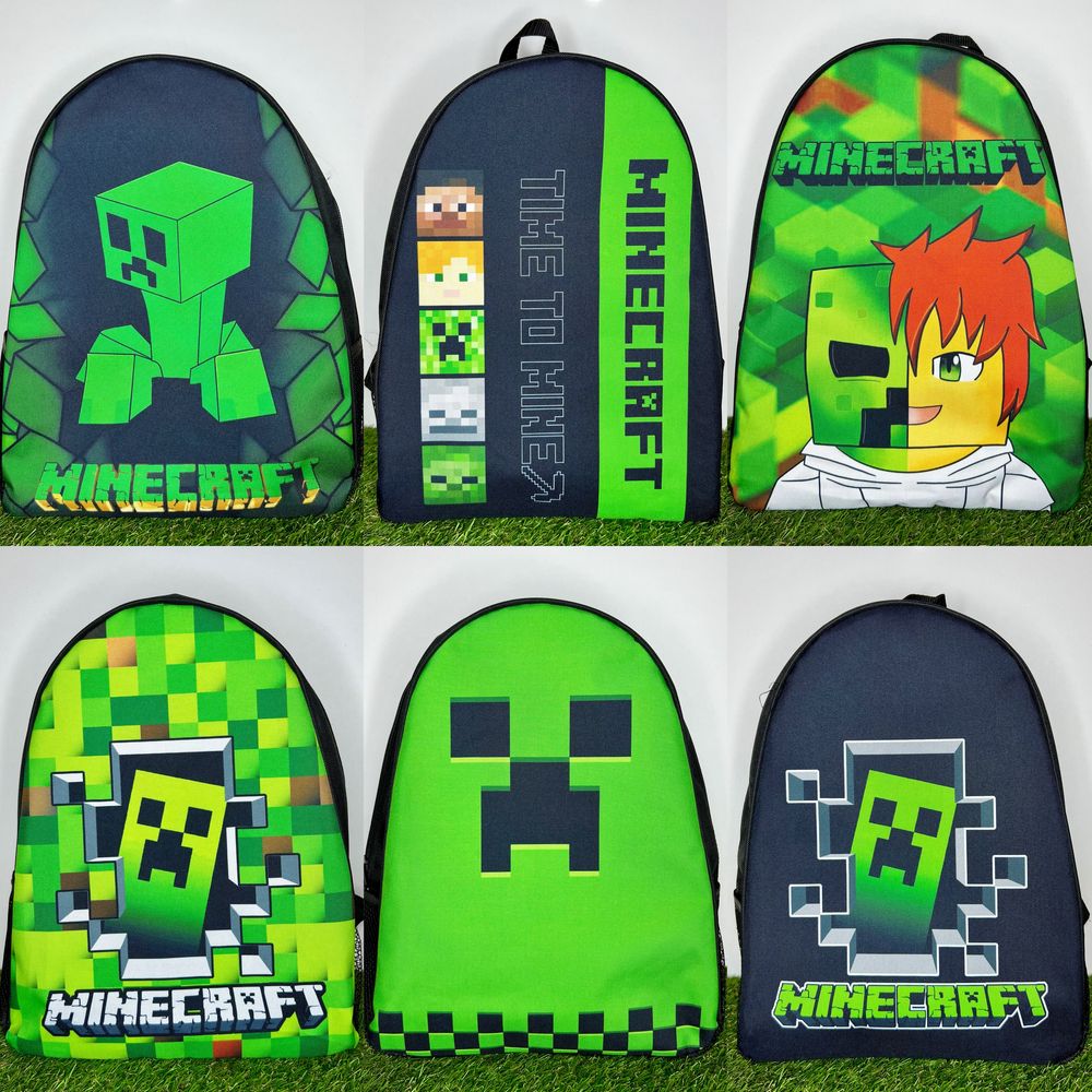 Рюкзак майнкрафт Minecraft багато принтів
