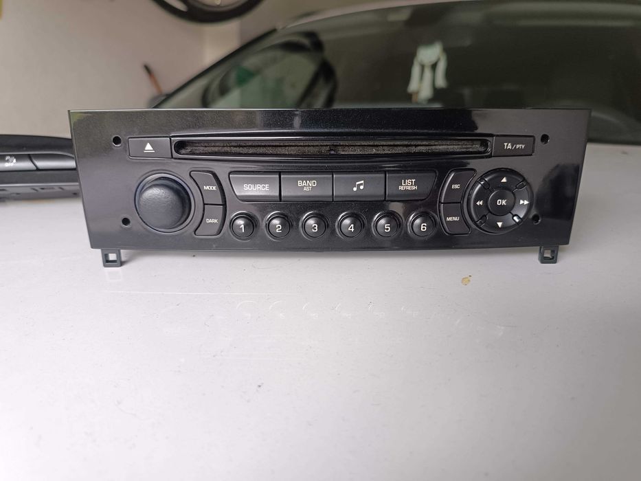 Auto radio Peugeot 308 Preto Piano