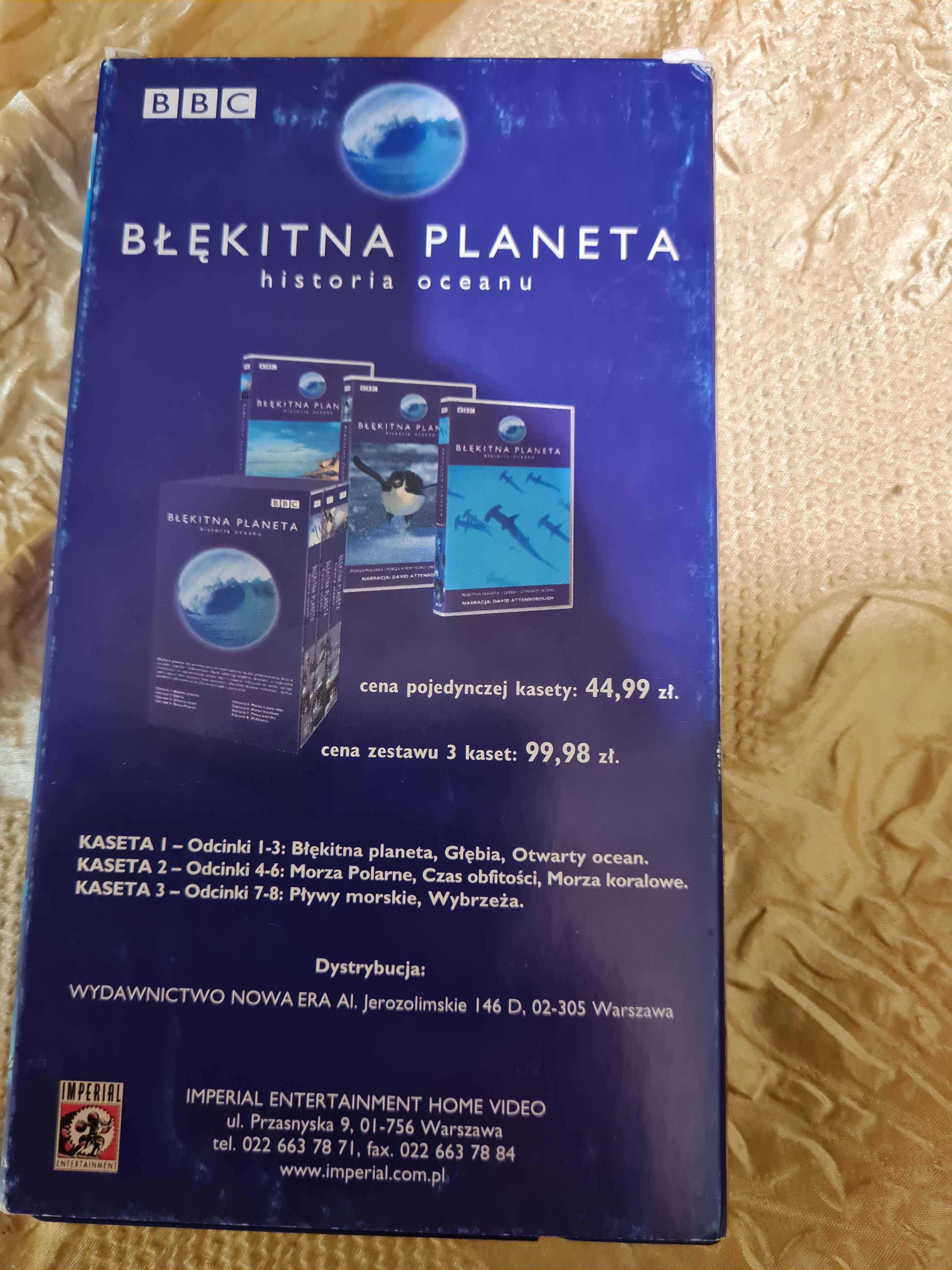 Błękitna planeta historia oceanu kaseta VHS