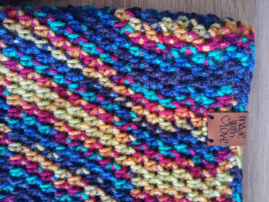 Komplet zestaw czapka + komin handmade