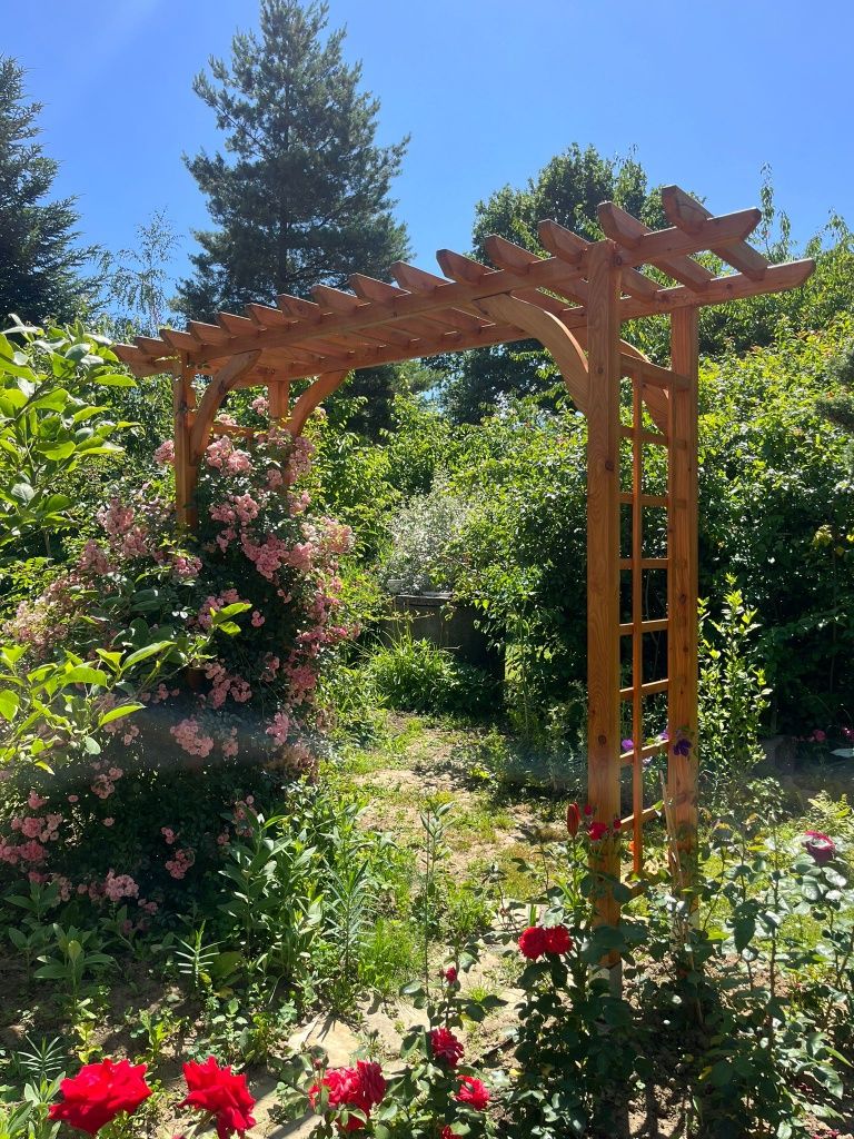 Obelisk  obelsik ogrodowy drewniany obelsik Angielski Pergola na Róże