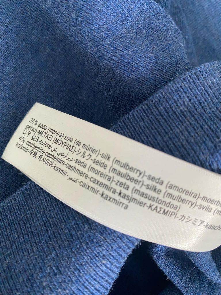 Sweter męski Massimo Dutti r L bawełna, jedwab, kaszmir