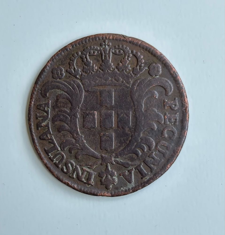 Moeda de X Reis de 1750 Açores de D. José