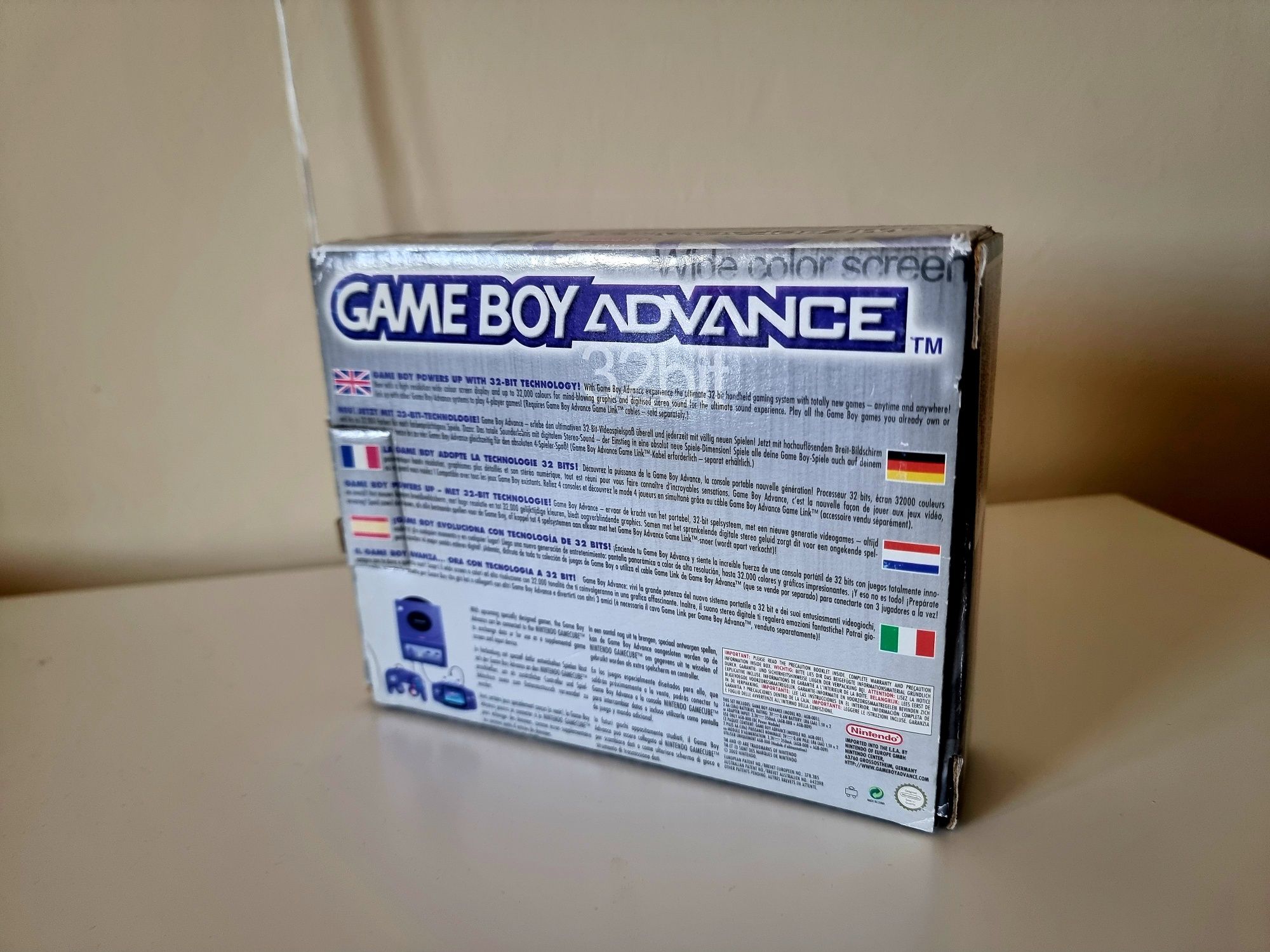 Konsola Gameboy Advance komplet box czarna GBA