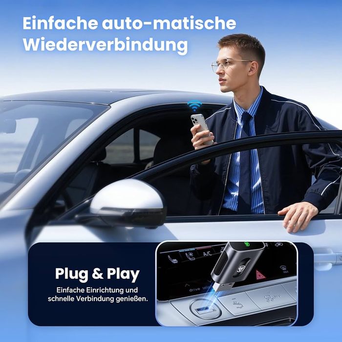 Бездротовий адаптер CarPlay та Android Auto 2 в 1