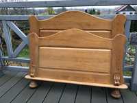 Drewniane sosnowe łóżko meble Bałtyk sypialnia pokój dziecka