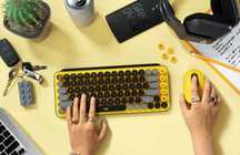 Klawiatura LOGITECH Pop Keys Black & Yellow