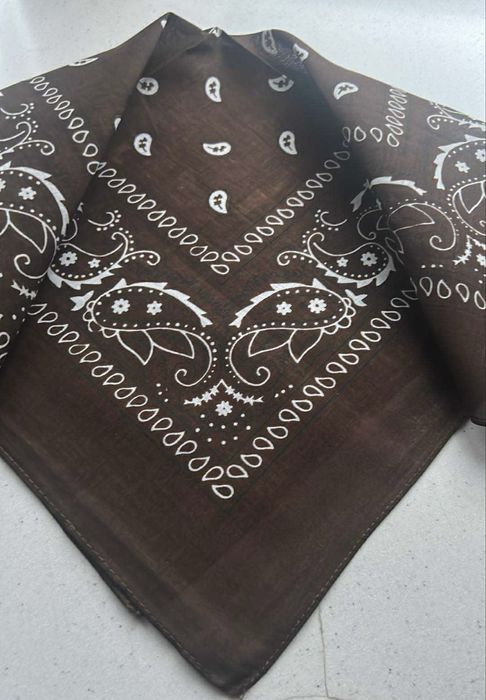 Bandana „fasolki" klasyk brązowa