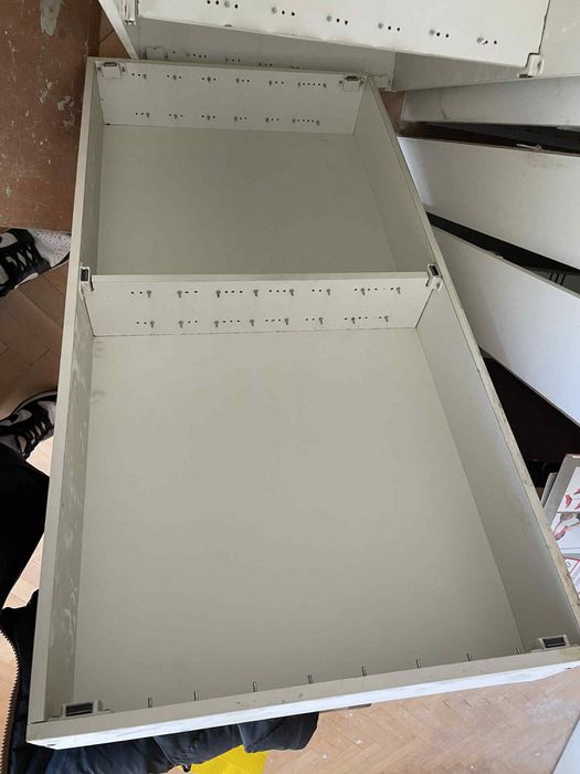 6x gablota z plexi i szklanymi półkami