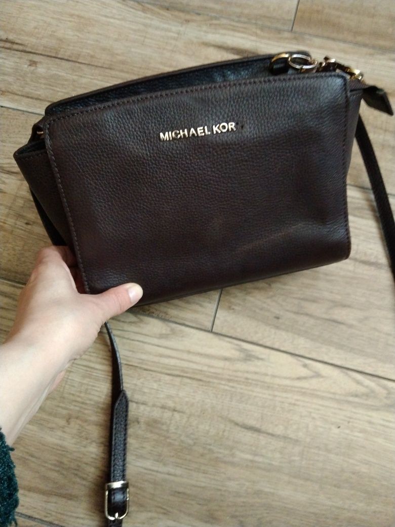 Torebka listonoszka Michael Kors brąz