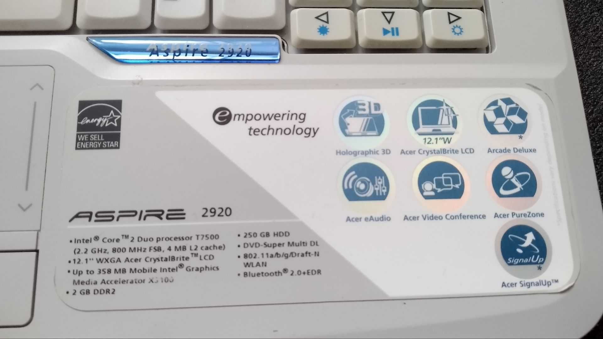 Ноутбук Acer Aspire 2920