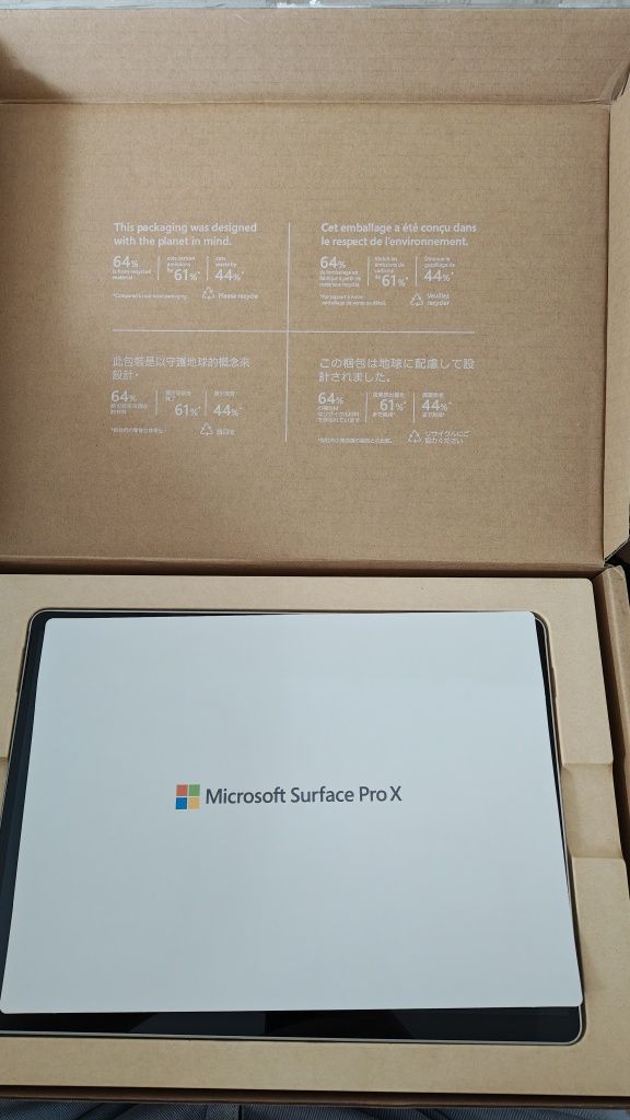 Laptop / Tablet Microsoft Surface X (10) SQ2 16/256GB jak nowy KOMPLET