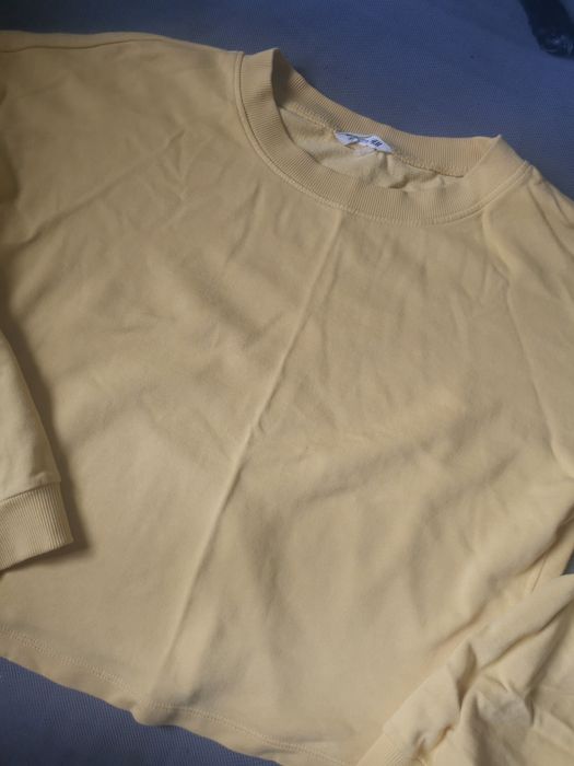 Bluza krótka żółta H&M M/L