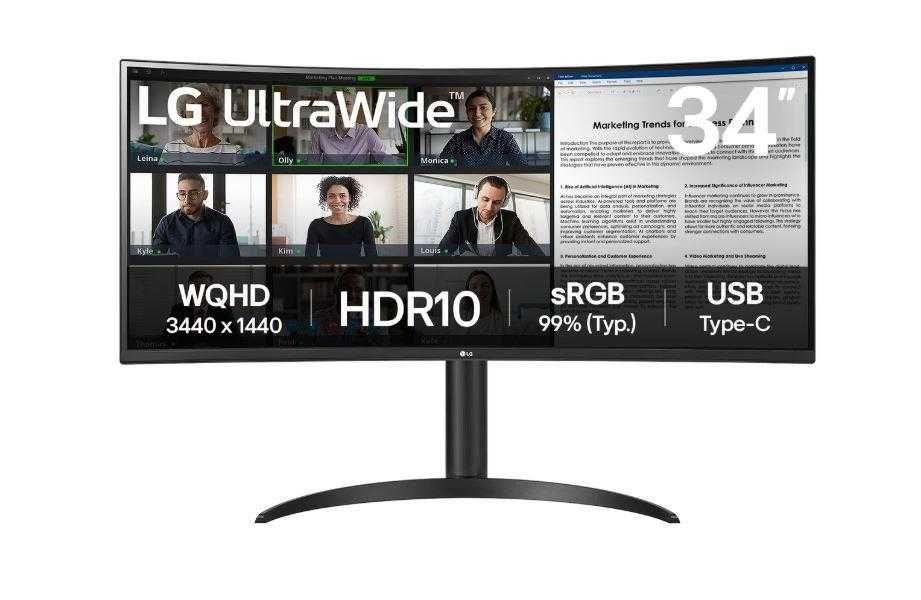 Monitor LG UltraWide 34WR55QK-B 3440 x 1440 px 100Hz HDR10