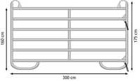 Ogrodzenia dla koni, bydła, wygrodzenia, panele dla bydła. 300 cm