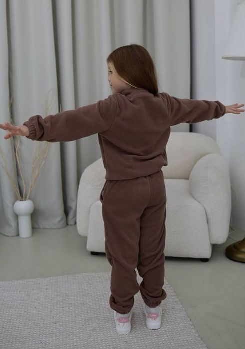 Дитячий флісовий костюм для дівчинки р.116-146