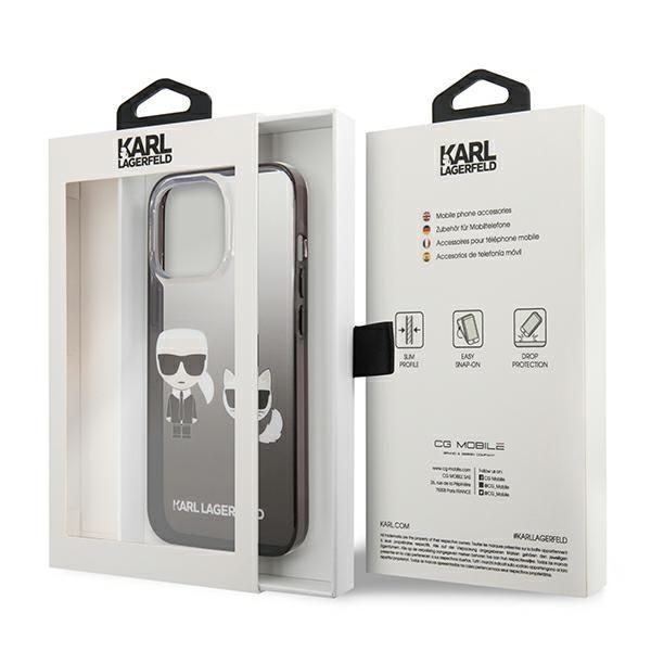 Etui Karl Lagerfeld Ikonik Karl & Choupette do iPhone 13 Pro / 13 6,1"