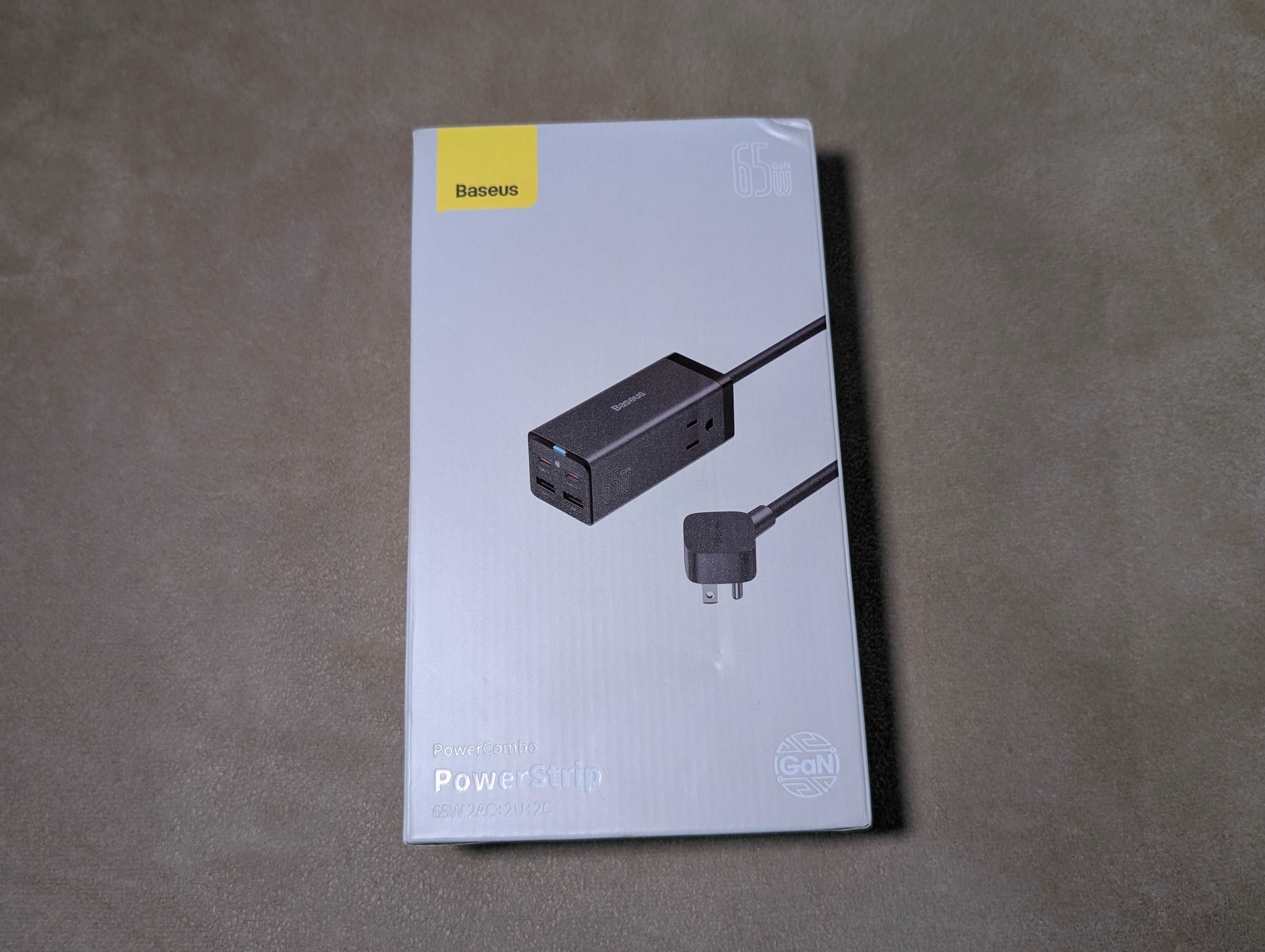 Зарядное устройство Baseus Gan 3 Pro Powerstrip на 65w с US вилкой