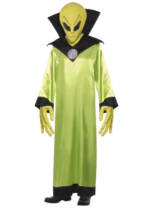 Strój, przebranie Kosmity, Alien praktycznie nowy